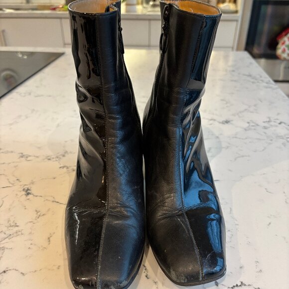 Vintage John Fluvog Sixties Mod Split Leather Ankle Boots - Picture 3 of 13